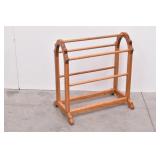 Oak Quilt Rack