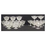 American Fostoria Low Sherbet Stem Dessert Glasses