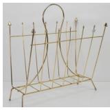 MCM Brass-Tone Magazine Rack