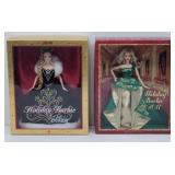 2006 & 2010 Holiday Barbie Dolls