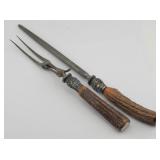 WOSTENHOLM Sheffield Antler Handle Carving Set