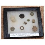 Civil War Relics Excavated from Battlefields