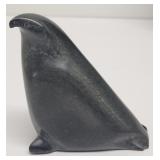 Pacific NW  Inuit Carved Soapstone Bird - SIGNED