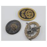 WWII German Nazi Wound Badge, Luftwaffe Radio ...