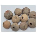 (10) Ancient Pre-Columbian Spindle Whorl Beads