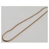 14K Gold Italy X Link Necklace - 13.189 g