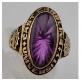 1967 East Carolina University 10K Gold Class Ring