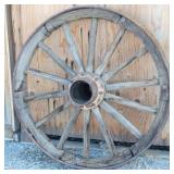 Antique 42" Wooden Wagon Wheel