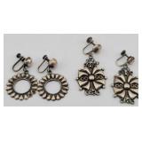 (2 pr) Sterling Earrings - 10.624 g