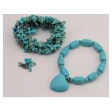 (2) Turquois Stretch Bracelets