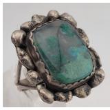 Navajo Sterling & Moss Green Turqouise? Ring
