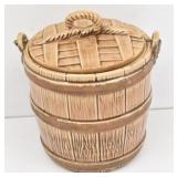 McCoy Art Pottery Oaken Bucket Cookie Jar USA