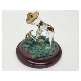 Crystal Opal Miner Figurine, Carved Penguin, Rocks
