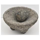 Mexican Molcajete Lava Rock Mortar & Pestle