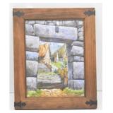 ORIGINAL Machu Picchu Archway Peru Painting