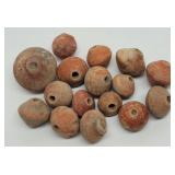 (16) Ancient Pre-Columbian Spindle Whorl Beads