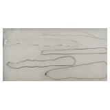 (6) Sterling Chain Necklaces