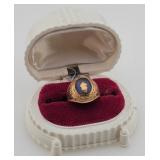 1949 10K Gold Class Ring - Size 9.5