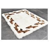 Alpaca Fur  Tridimensional Design Rectangular Rug