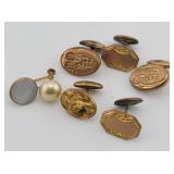 Pair SS Nazi Bean Back Cufflinks, Pair Antique ...