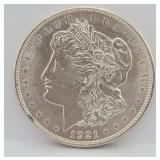 1921-P Morgan Silver Dollar - AU