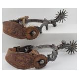 G. S. Garcia Elko NEV Star Antique Spurs ***