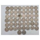 (50) Indian Head Buffalo Nickels - No dates