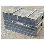 Old Wooden Storage Trunk