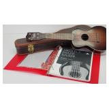 REGAL Ukulele with Case & Ukulele Booklet