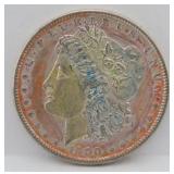 1900-P Morgan Silver Dollar - XF Colored
