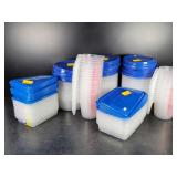 (32) Plastic 4 cup Measuring Cups & 49- Storage...