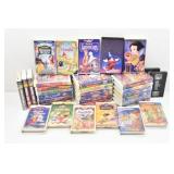 (34) Cartoon VHS Movies (mostly Disney)