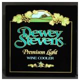 Dewey Stevens Premium Light Wine Cooler Sign