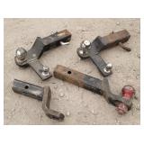 (4) Used Trailer Hitch Ball Mounts