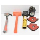 Dead Blow 3 lb Hammer, Ridgid 18 oz Claw Hammer...