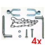 (4) Behlen 1-5/8" Gate Hardware pkgs