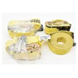 (3) Sets Tie Downs w/ Ratchets