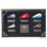 Harley-Davidson Miniature Gas Tanks Shadow Box
