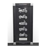 Harley-Davidson 1980s MC Pewter Shadowbox Display
