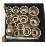 (14) Craftsman Heavy Duty Mechanics Sockets...