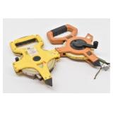 (2) Open-Reel Fiberglass Tape Measures