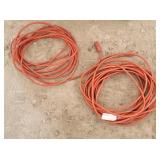 (2) Orange Extention Cords