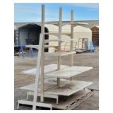 Adjustable Metal Double Sided Shelving Unit