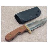 Sawtooth Knife Co Handcrafted Hunting Knife/Sheath