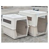 (2) Large Portable Dog Kennels