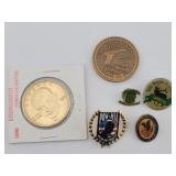 Medallion Coins & Lapel Pins: 1990 Eisenhower...