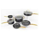 (6) Blue Diamond Pots & Pans Set Gold Ed
