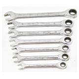 (7) Blackhawk Ratcheting Combo Wrenches