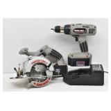 Porter Cable 19.2V Saw Boss, Drill, Batteries ...