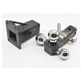 Triple Ball Trailer Hitch & Bolt On Receiver Tube